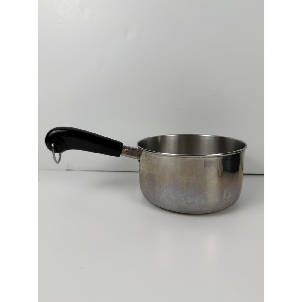 Vintage Revere Ware 1 1/2 QT Saucepan Stainless Steel Clinton, IL USA 95g